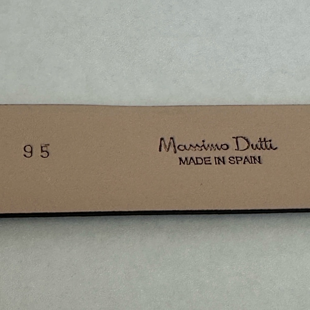 Massimo Dutti | Men’s Genuine Leather Belt | Size 95 (38”) | Made in Spain - Picture 12 of 14